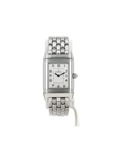 Pre-owned Jaeger-lecoultre 2000 Reverso-duetto 33mm In White