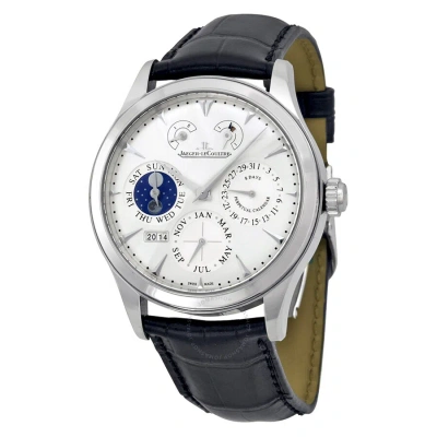 Jaeger-lecoultre Jaeger Lecoultre Master Eight Days Perpetual Calendar Stainless Steel Men's Watch Q1618420 In Metallic