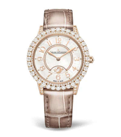 Jaeger-lecoultre Pink Gold And Diamond Dazzling Rendez-vous Night & Day Watch
