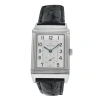 JAEGER-LECOULTRE PRE-OWNED JAEGER-LECOULTRE GRAND REVERSO HAND WIND SILVER DIAL MEN'S WATCH 273.8.04