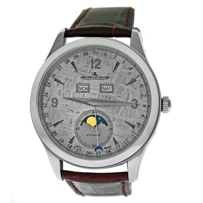 Jaeger-lecoultre Master Calendar Automatic Moon Phase Silver Dial Men's Watch Q1558421 In Black