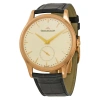 JAEGER-LECOULTRE PRE-OWNED JAEGER LECOULTRE MASTER GRANDE ULTRA THIN ROSE DIAL MEN'S WATCH Q1352420-BK