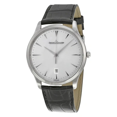 Jaeger-lecoultre  Jaeger Lecoultre Master Ultra Thin Date Silver Dial Men's Watch Q1288420 In Black / Silver