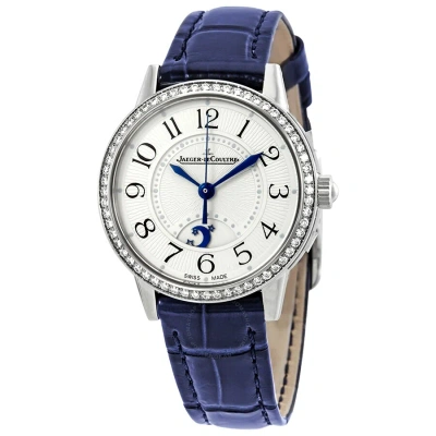 Jaeger-lecoultre Jaeger Lecoultre Rendez-vous Night & Day Small Silver Dial Diamond Ladies Watch 3468430 In Blue