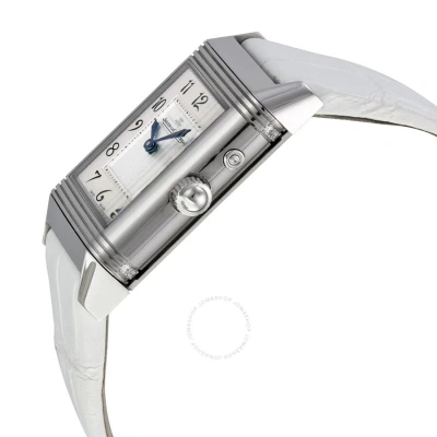 Jaeger-lecoultre Jaeger Lecoultre Reverso Duetto Duo White Leather Ladies Watch Q2698420 In Gold