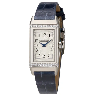 Jaeger-lecoultre Jaeger Lecoultre Reverso Silver Dial Ladies Diamond Watch Q3288420 In Black / Blue / Silver