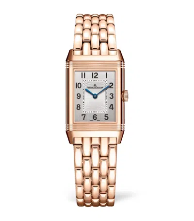 Jaeger-lecoultre Small Rose Gold And Diamond Reverso Classic Duetto Watch