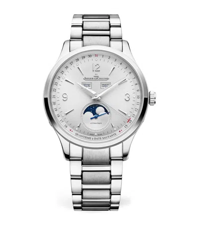 Jaeger-lecoultre Stainless Steel Master Control Calendar Watch In Metallic