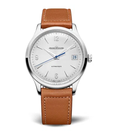 Jaeger-lecoultre Stainless Steel Master Control Date Watch In Silver