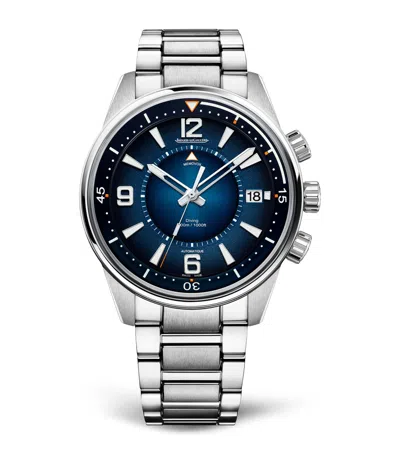 Jaeger-lecoultre Stainless Steel Polaris Mariner Memovox Watch In Metallic