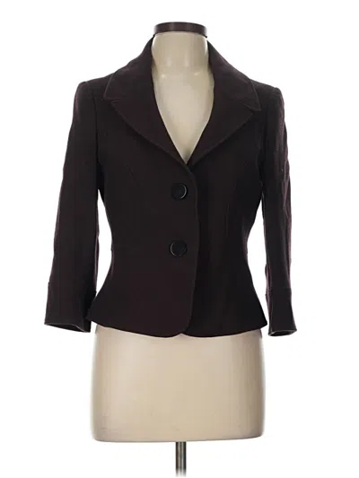 Pre-owned Jaeger Wool Blazer Jacket In Burgundy