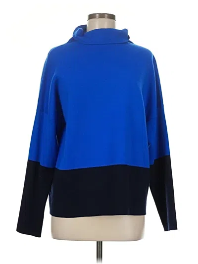 Pre-owned Jaeger Wool Pullover Sweater In Blue