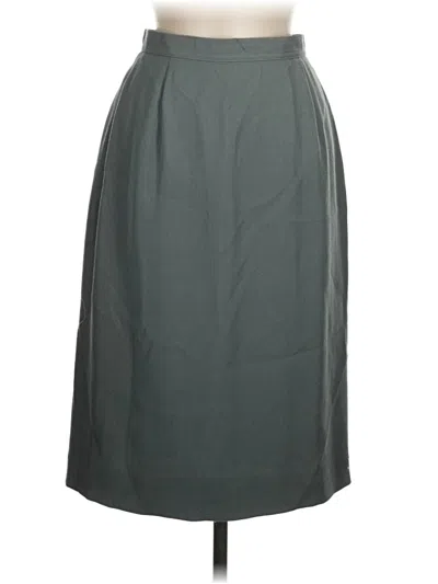 Pre-owned Jaeger Wool Skirt In Gray