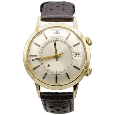 Pre-owned Jaeger-lecoultre 18 Karat Gold Vintage Memovox Wristwatch In Multi