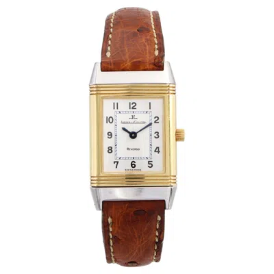 Pre-owned Jaeger-lecoultre 18k Yellow Gold Stainless Steel Reverso Watch