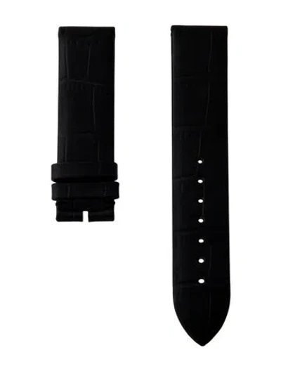 Pre-owned Jaeger-lecoultre 18mm Watch Strap In Black