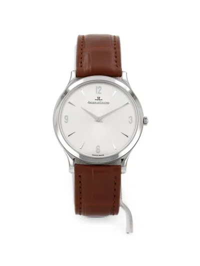 Pre-owned Jaeger-lecoultre 2000s Master Ultra Thin 34mm Watch In Silver