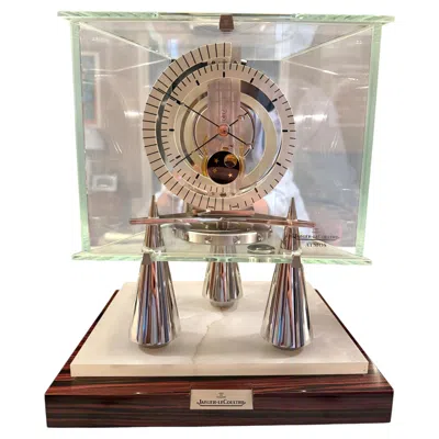 Pre-owned Jaeger-lecoultre Atmos Clock Cal. 548 Atlantis Moon Phase By  For Aeg In Brown