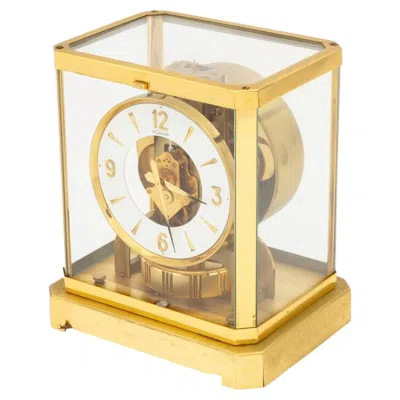 Pre-owned Jaeger-lecoultre Atmos Perpetual Motion Brass Clock In Sand