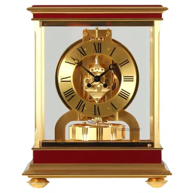 Pre-owned Jaeger-lecoultre Jaeger Lecoultre - Atmos Royale From 1980, Table Clock That Lives On Air In Brown