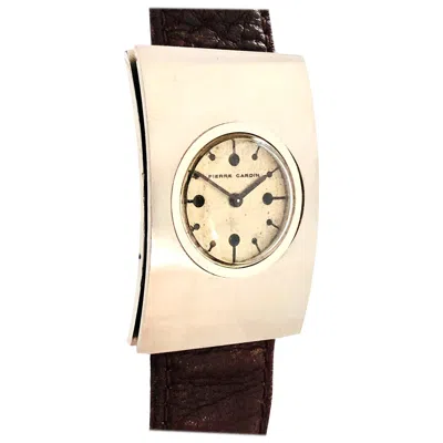 Pre-owned Jaeger-lecoultre Jaeger Lecoultre For Pierre Cardin 1970s Large Steel Mechanical Wristwatch In Multi