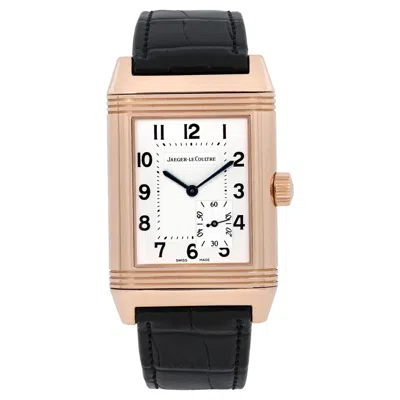 Pre-owned Jaeger-lecoultre Jaeger Lecoultre Reverso 18k Rose Gold Silver Dial Hand Wind Watch 240.214 In Red