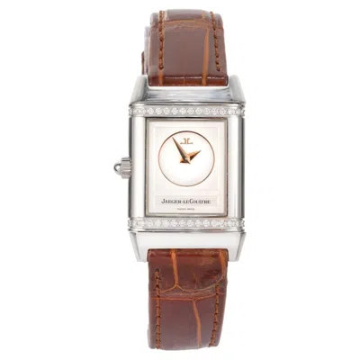 Pre-owned Jaeger-lecoultre Jaeger Lecoultre Reverso Duetto Diamond Steel Wristwatch In Multi