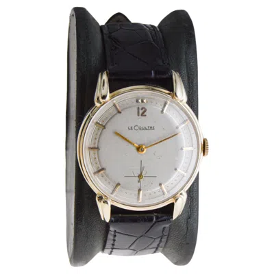 Pre-owned Jaeger-lecoultre Lecoultre 14kt Art Deco Watch Circa, 1950's With Original Dial In Multi