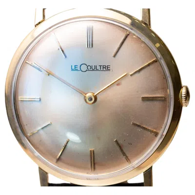 Pre-owned Jaeger-lecoultre Lecoultre () Ultra-slim 14k Gold Dress Watch, Circa 1950s–60s In Multi