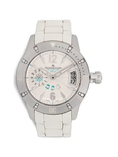 Pre-owned Jaeger-lecoultre Master Compressor 38mm Watch In White