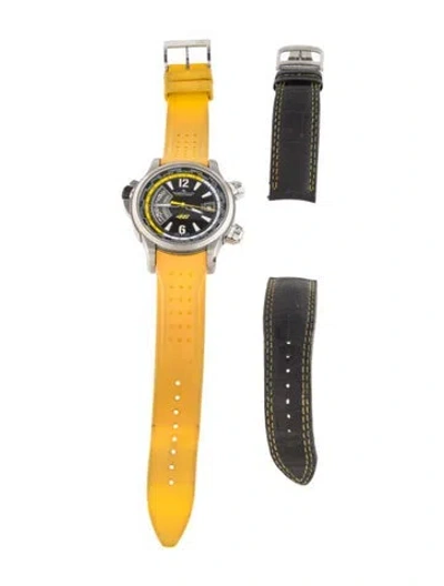Pre-owned Jaeger-lecoultre Master Compressor Extreme W-alarm 46 Valentino Rossi Watch In Multi