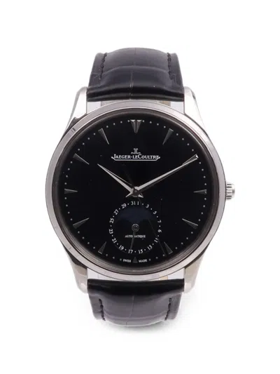 Pre-owned Jaeger-lecoultre Master Ultra Thin Moon 39mm Watch In Black