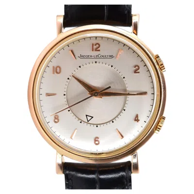 Pre-owned Jaeger-lecoultre Memovox Ref. 3151 18k Rose Gold Alarm Complication Cal. P489/1 Circa 1952 In Red
