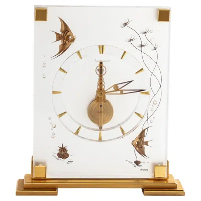 Pre-owned Jaeger-lecoultre Mid 20th Century Clock By Jaeger Lecoultre France Circa 1960 In Gray