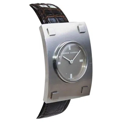 Pre-owned Jaeger-lecoultre Pierre Cardin  Movement Stainless Steel Moderne Style Watch In Multi
