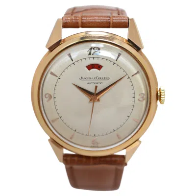 Pre-owned Jaeger-lecoultre Power Reserve 40h Cal. 481 Bumper Automatic 18k Rose Gold 1950s In Red