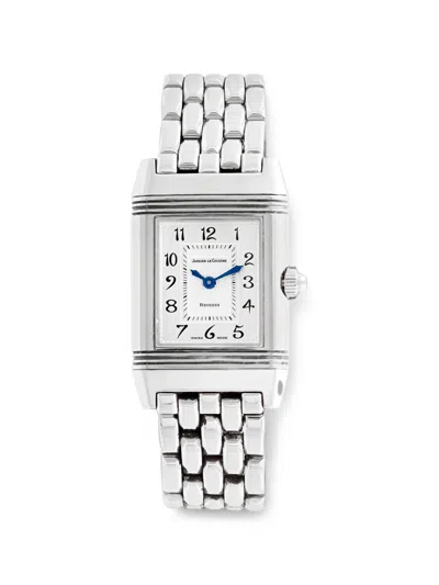 Pre-owned Jaeger-lecoultre Reverso Duetto 28mm Watch In White