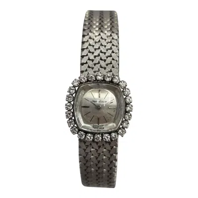 Pre-owned Jaeger-lecoultre Vintage 18k White Gold Ladies Watch – Diamond Bezel, Swiss