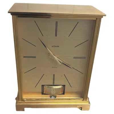 Pre-owned Jaeger-lecoultre Vintage Jaeger Lecoultre Atmos Desk Clock Embassy Vii In Brown