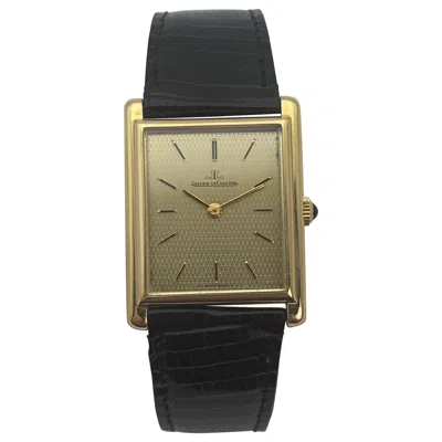 Pre-owned Jaeger-lecoultre Vintage  18k Gold Rectangular Dress Watch, 1970s In Multi
