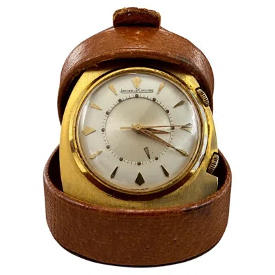Pre-owned Jaeger-lecoultre Vintage  Memovox Travel Alarm Clock Original Box & Leather Case In Multiple