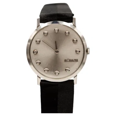 Pre-owned Jaeger-lecoultre Vintage Lecoultre Ultra Thin 14k Wg Diamond Dial Wristwatch In Multiple
