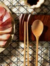 Jaejin Choi Hand-carved Birch Spoon And Chopsticks Set  Abask Gift Set
