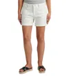 Jag Alex Boyfriend Mid Rise Short In White In White