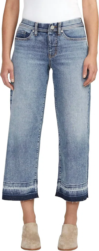 Jag Ava Mid Rise Wide Leg Jeans In Skyfall In Blue