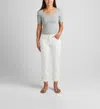 Jag Carter Girlfriend Mid Rise Jean In White In White