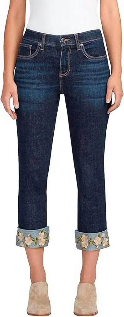 Jag Carter Mid Rise Girlfriend Jeans In Fountain Blue