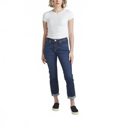 Jag Carter Mid Rise Girlfriend Jeans In Night-breeze In Blue
