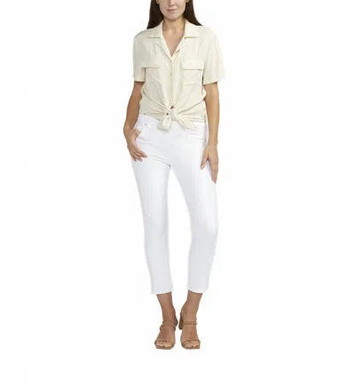Jag Cassie Mid Rise Crop Jean In White