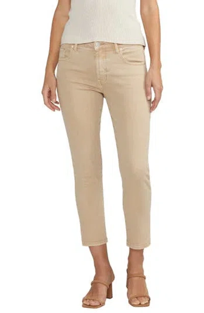 Jag Women's Cassie Mid Rise Cropped Pants In Humus